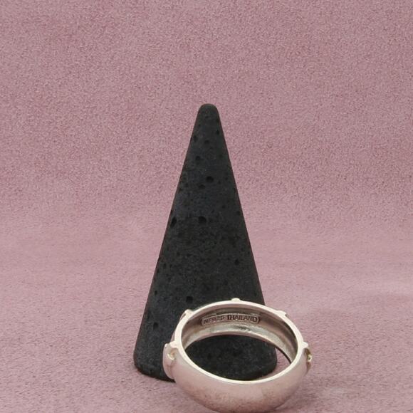 sterling silver crosses band ring size 9.5 - Picture 3 of 3